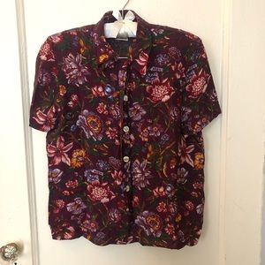 Vintage Floral Blouse